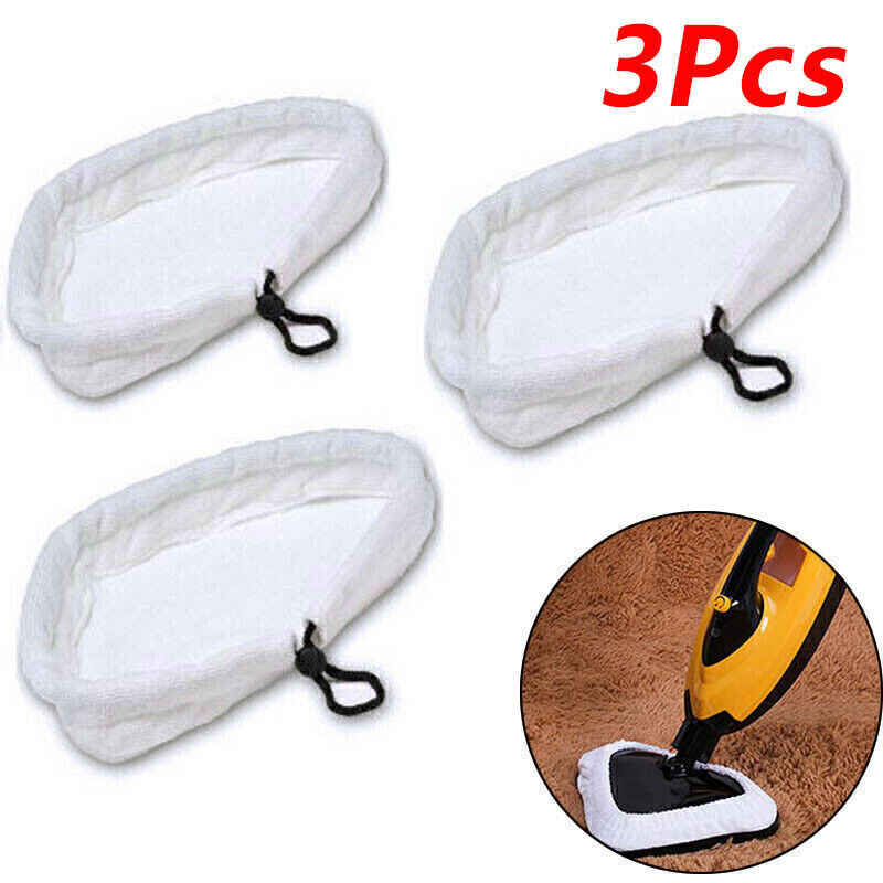 Washable 3PCS Microfiber Cloth Cleaning Pad for Steam Floor Mop Steamer Cleaner