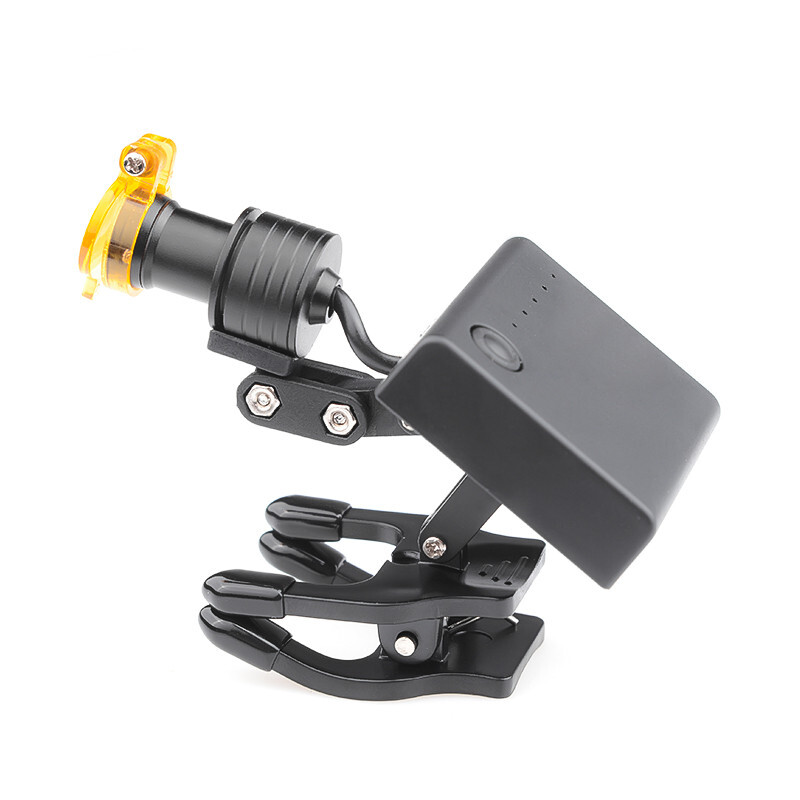 Dental 5W LED Wireless Head Light w/ Optical Filter for Loupes Glasses DY-013 US