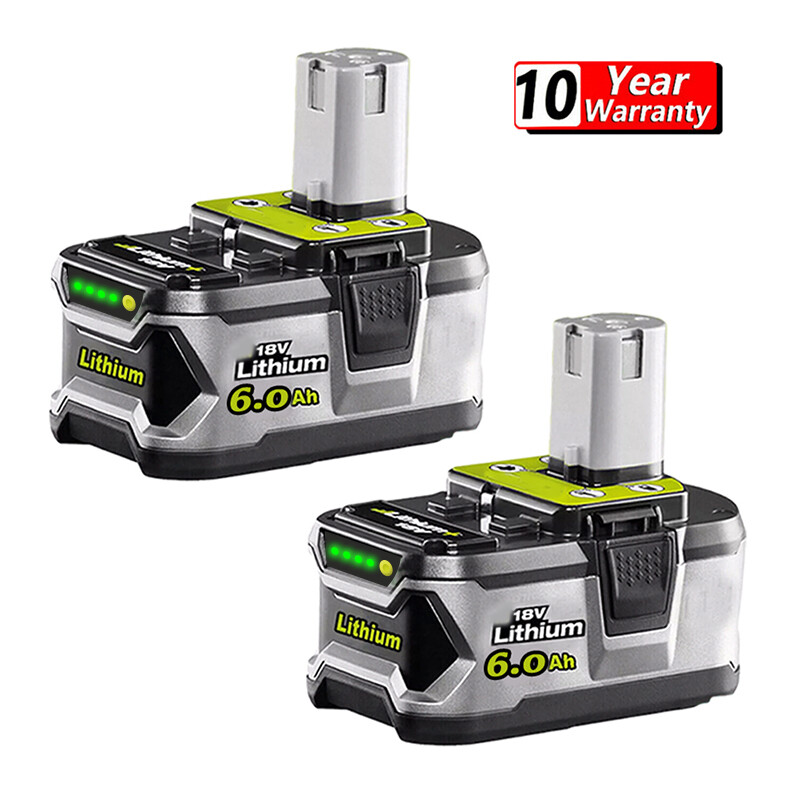 2PACK 6.0Ah For RYOBI 18V Battery One Plus High Capacity