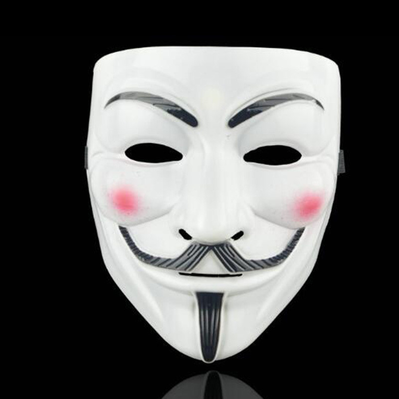 Anonymous Hacker VVendetta Game Master Face Mask Adults Party Cosplay