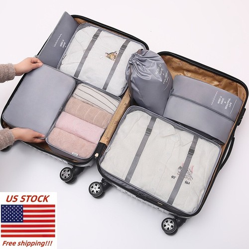 Organizer Set Suitcase Storage Bags Clothing Packing Cubes