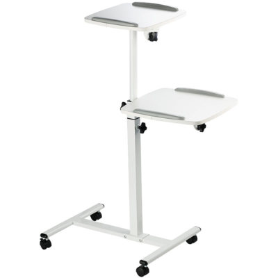 Projektorwagen: Variabler Projektor-Wagen mit 2 Ablage-Ebenen (Beamer Ständer)