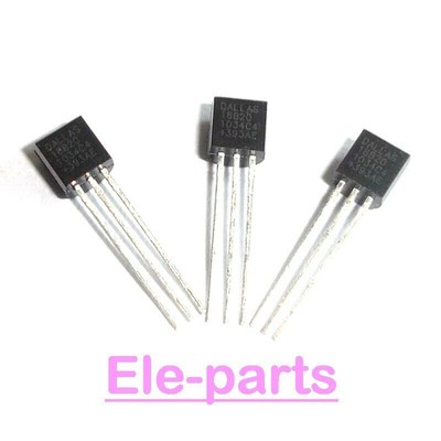 2 PCS DS18B20 TO-92 18B20 Programmable Resolution 1-Wire Digital Thermometer #A6