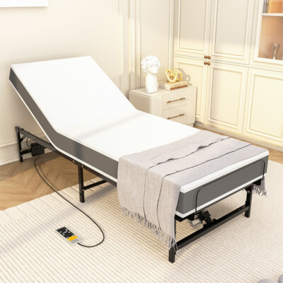 Twin XL Electric Bed Frame Head & Foot Incline Bed Base w/ Wired Remote Control