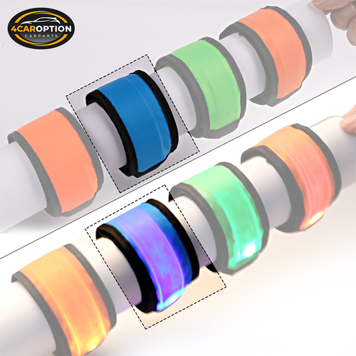 35CM LED Slap Armband Lights Running Walking Cycling Glow Night Safety Gear Blue