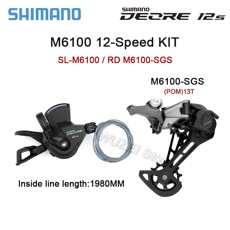 Shimano Deore M6100 12 Speed Drivetrain Groupset 51T Micro Spline MTB Groupset