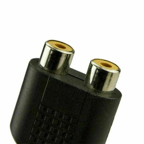 4x 1-Male to 2-Female Cable Adapter RCA Y Splitter AV Audio Video Plug Converter
