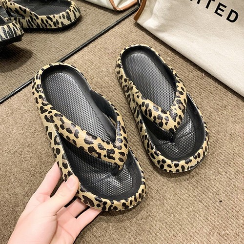 Damen Flip Flops weiche Plateau Sandalen Slingback Hausschuhe Pumps Sommer Mode