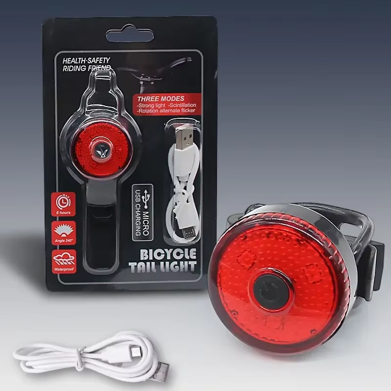 BUCKLOS Bike Taillight Brightness COB Mtb Rear Light Bicycle Night Riding Warnin