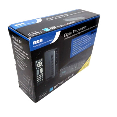 RCA Digital TV Converter Box Model DTA800B1 With Remote & Cables  New Open Box