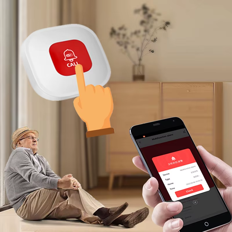 Tuya WiFi SOS Alarm Button Elderly Emergency Panic Button Old Man Personal Self-