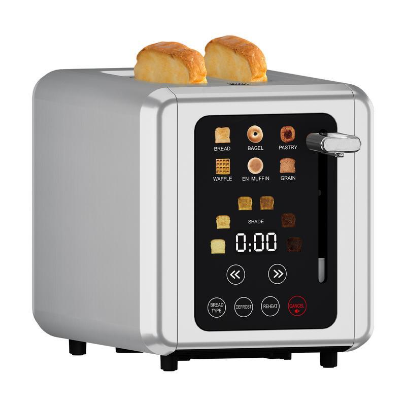 With Stainless Steel Digital Timer Toaster With Sound
