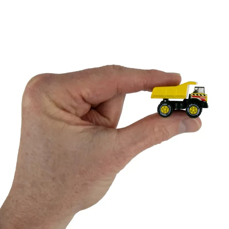World's Smallest Mini TONKA Mighty Dump Truck Miniature Micro Toy Metal Dump Bed