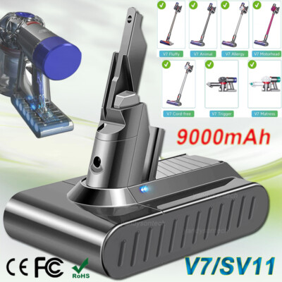 9000mAh V7 BATTERY FOR DYSON V7 SV11 ANIMAL,Motorhead Fluffy Absolute Extra NEW
