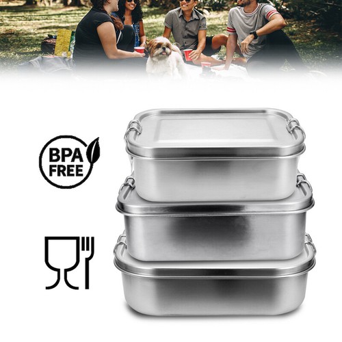 Brotdose BPA frei langlebig Brotbox Lunchbox Edelstahl 800/1200/1400ml
