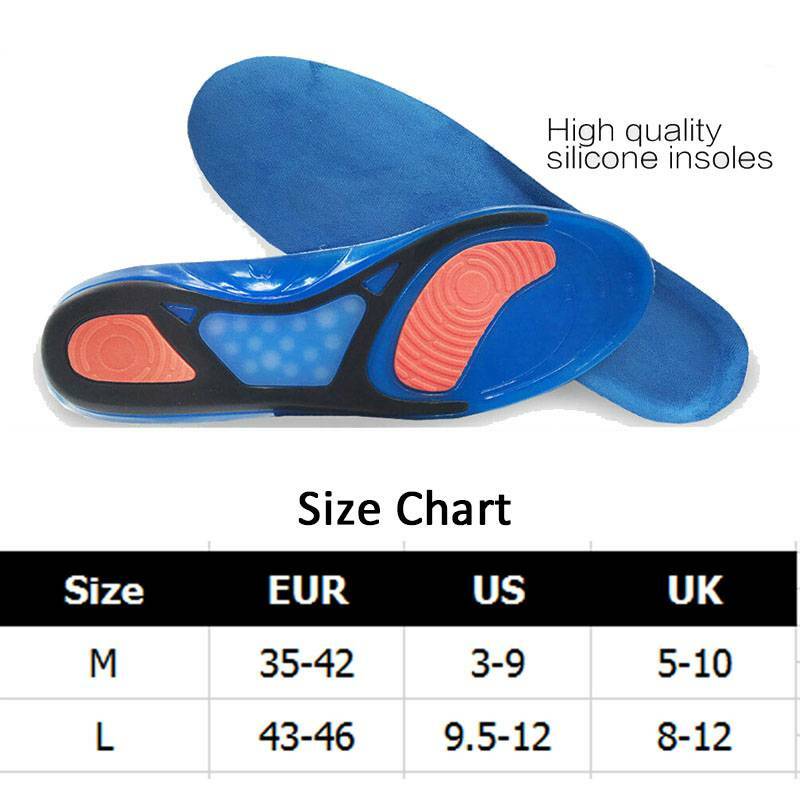 Insoles Orthotic Shoe Inserts Arch Support For Pain Relief