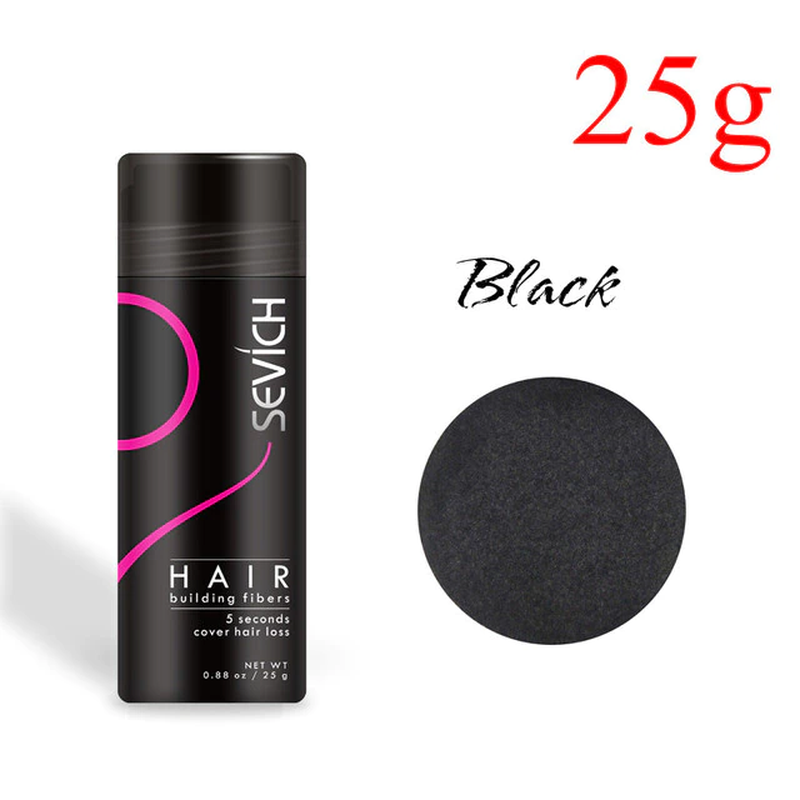 Hair Fiber Applicator Spray For Bald Spot Concealer Hairline Beard Loss - Black