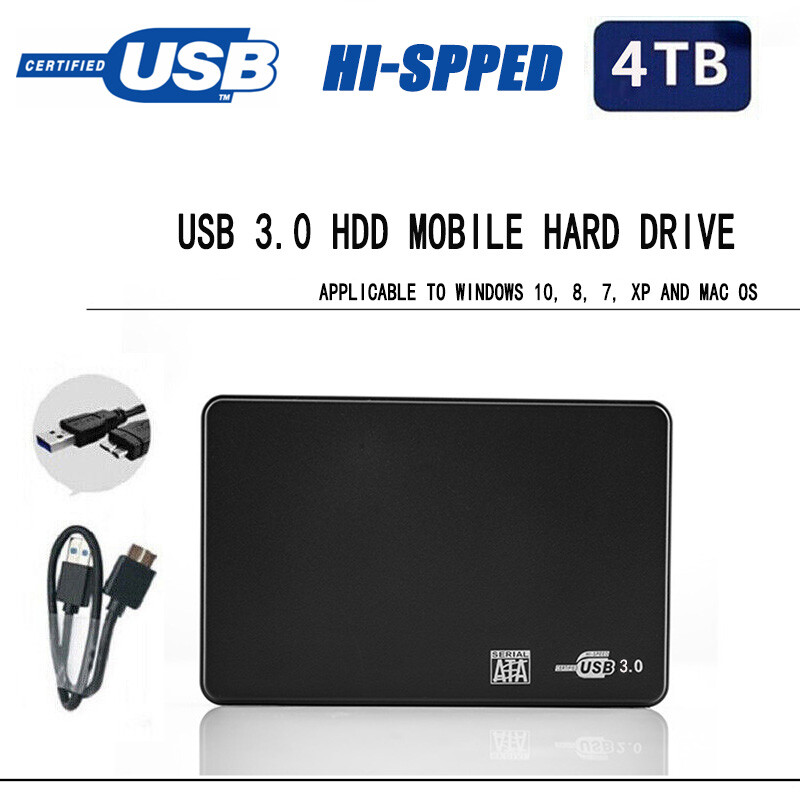 Portable SSD 2.5in 4TB HDD External Hard Drive Enclosure USB
