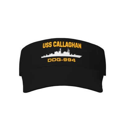 Veterans USS CALLAGHAN DDG-994 Adult Sunscreen Visor Cap Veterans Gift