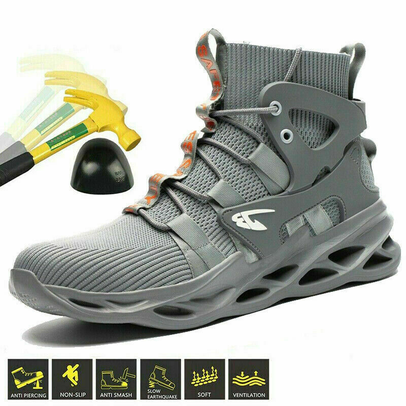 Mens Work Boots Steel Toe Cap Safety Shoes Indestructible Sneakers Bulletproof