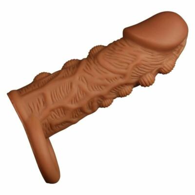  Condon Reusable Manga Realista Suave Texturizado Hombles Masculino
