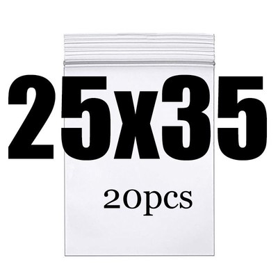 Poly Bag Thick Clear Storage Zip Lock Heavy-duty Transparent Plastic Package Sma