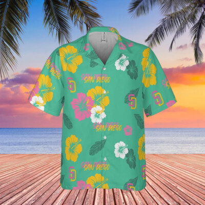 san diego city Hawaiian shirt, city connect, baseball fan gift, padre's