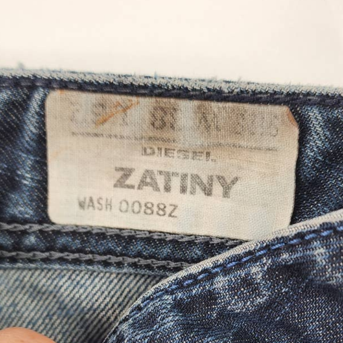 Men's Diesel Industry Zatiny Jeans Size 38 Button Fly Dark Wash Bootcut 38X32
