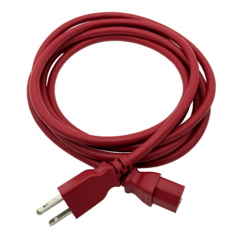 10Ft Power Cord RED for DELL MONITOR E2014H U2412M P2412H P1