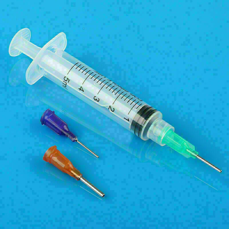 5ml Applikator Kunststoff Spritze Injektor 3 Spitze Einweg Medizinische Nut N1K3