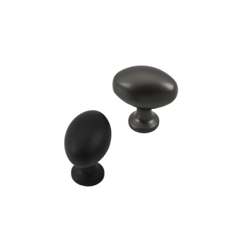 10Pcs Matte Metal Oval Knobs Drawer Cabinet Furniture Door Handle Home Decor