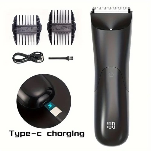 Manscape Groin Hair Trimmer for Men's Electric Ball Trimmer Wet/Dry Body Shaver