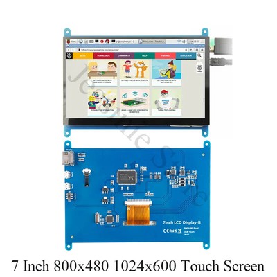 7'' HDMI USB Capacitive Touch Screen 800x480 for Raspberry Pi 3B+/4B