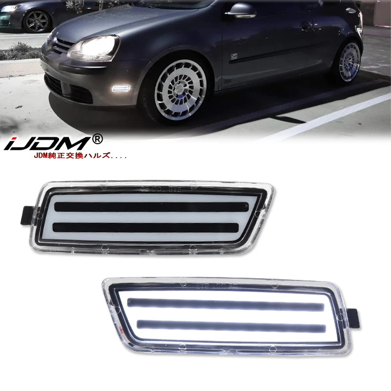 2pcs LED Car Side Marker Lights Sequential Turn Signal Lights For Volkswagen 200