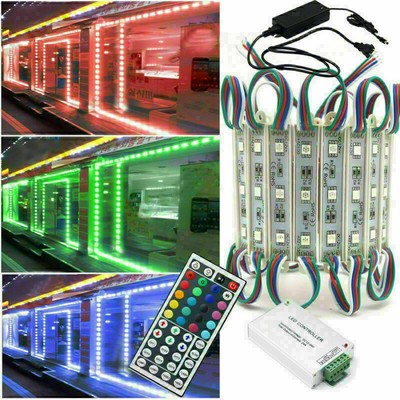 Brightest Store Front LED SMD Window Light Module with 12V power supply + Remote