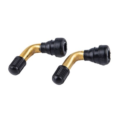 4x Bent Valve Stems Brass Metal Angle 90 Degree Side Tire Wheel Motorcycle PVR50