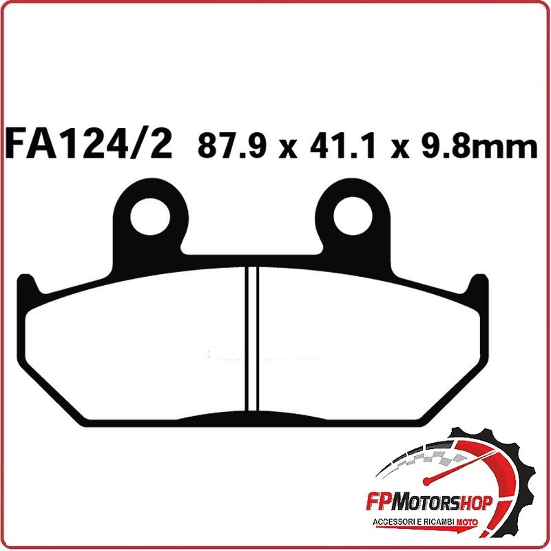 PASTIGLIE PASTICCHE FRENI PER MOTO HONDA NX DOMINATOR EBC FA124/2 ORGANICA