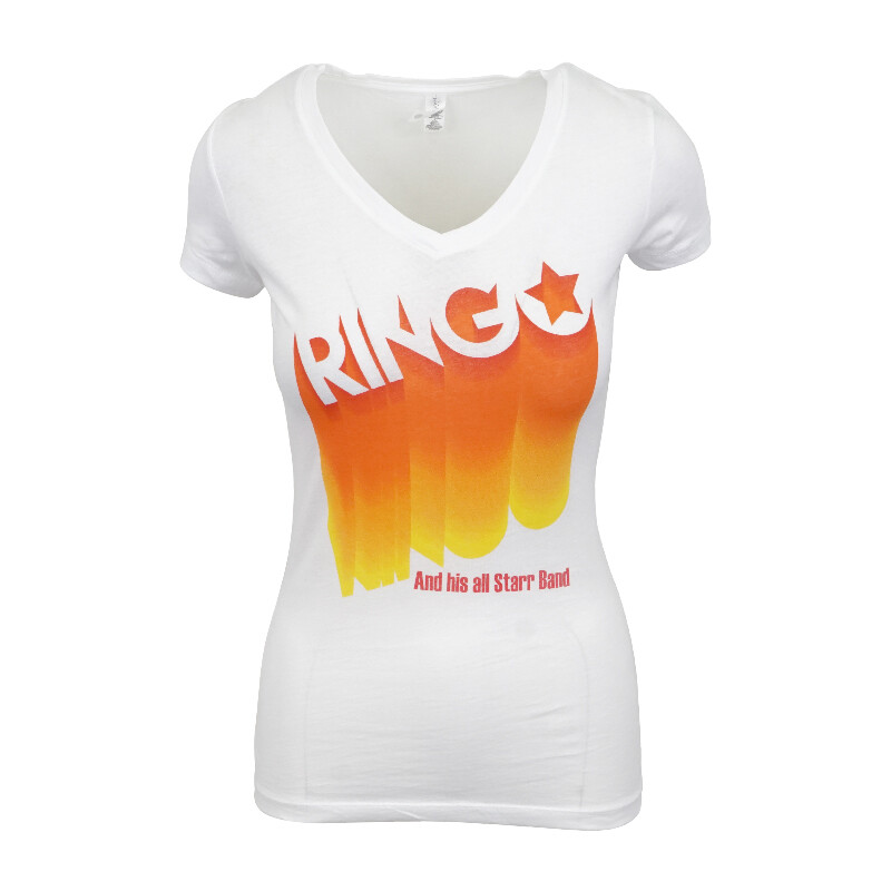 

ЖЕНСКАЯ ФУТБОЛКА «BEATLES RINGO AND HIS ALL STARR BAND», White