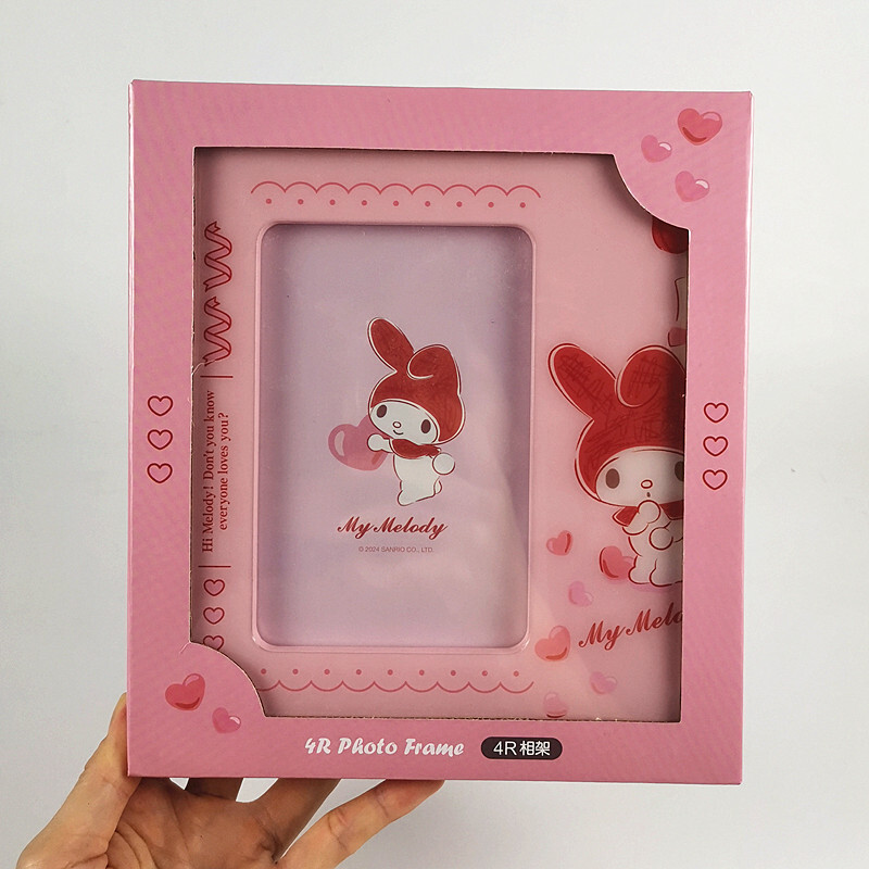 よ*ー様 nene様Melody Frame Premium Material Sanrio Melody Cinnamoroll Kuromi Minna no tabo 4R Stand