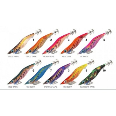 Leurre Calmar Ez-Vairon Ultra 100 MM F Duel Pêche Seiche à la Traîne Egi Squid