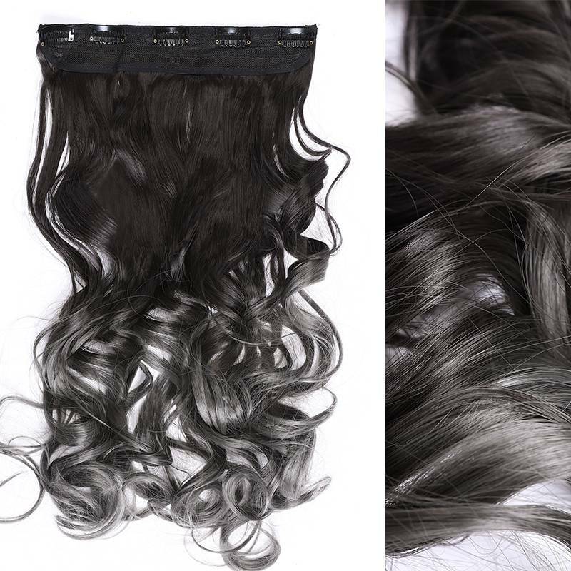 US 30In Colored Real Natural Hair Extension Clip In One Piece Full Head As Human