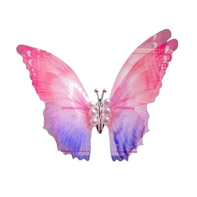 Double Layer Butterfly Shape Hair Barrettes Teen Hairpin Chinese Hair Clip