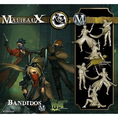 Outcast Box Set: 3 Bandidos Gang Miniatures with Stat Cards - New 32mm Scale