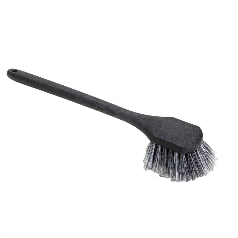 1X CarCarez Auto Tire Wheel Wash Detail Brush Long Straight Handle Soft Bristle 