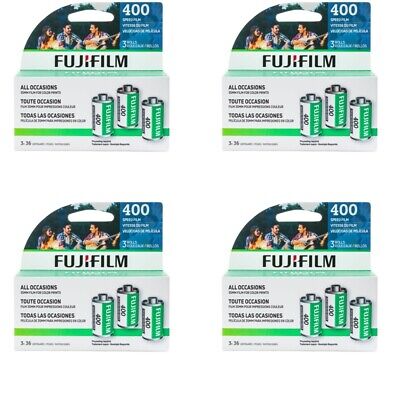 12 Rolls Fujifilm 400 Color Negative (3 Pack) 35mm Film, 36 Exposure