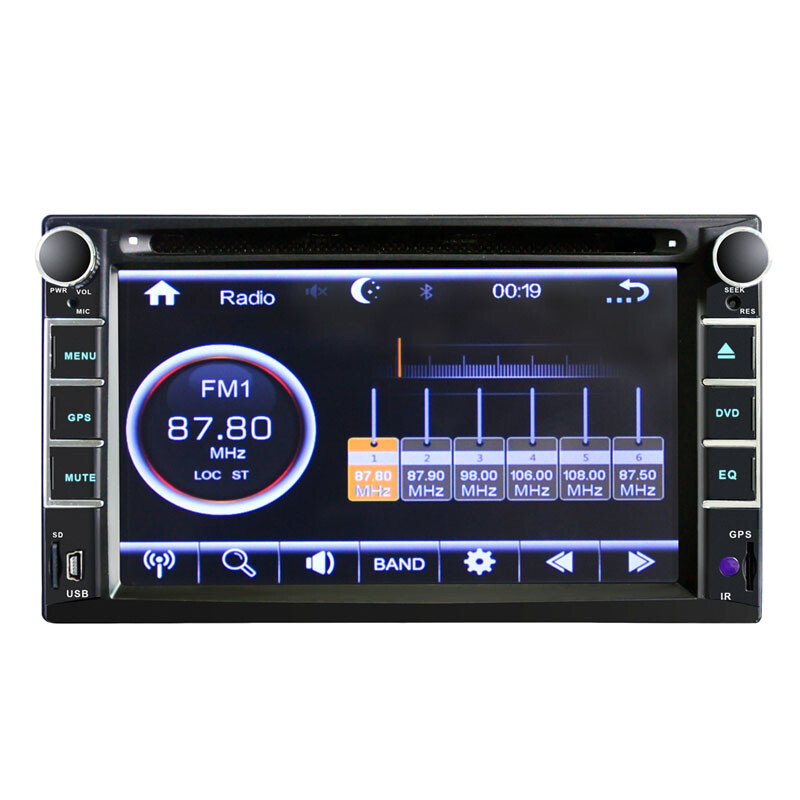 6.2 inch 2DIN Car Stereo Radio CD DVD Player AM/FM GPS Bluetooth USB/TF/FM Part