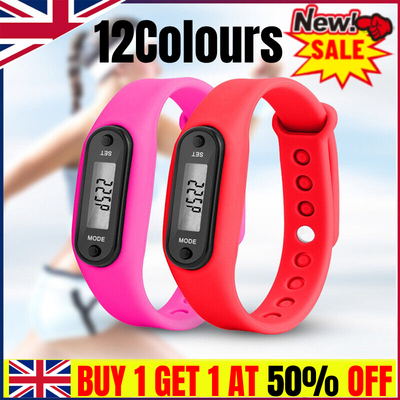LCD Wrist Watch Pedometer Sports Step Distance Calorie Count