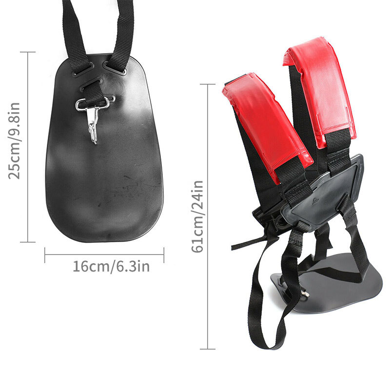 Strimmer Double Shoulder Harness Strap For Brush Cutter Trimmer Padded Universal