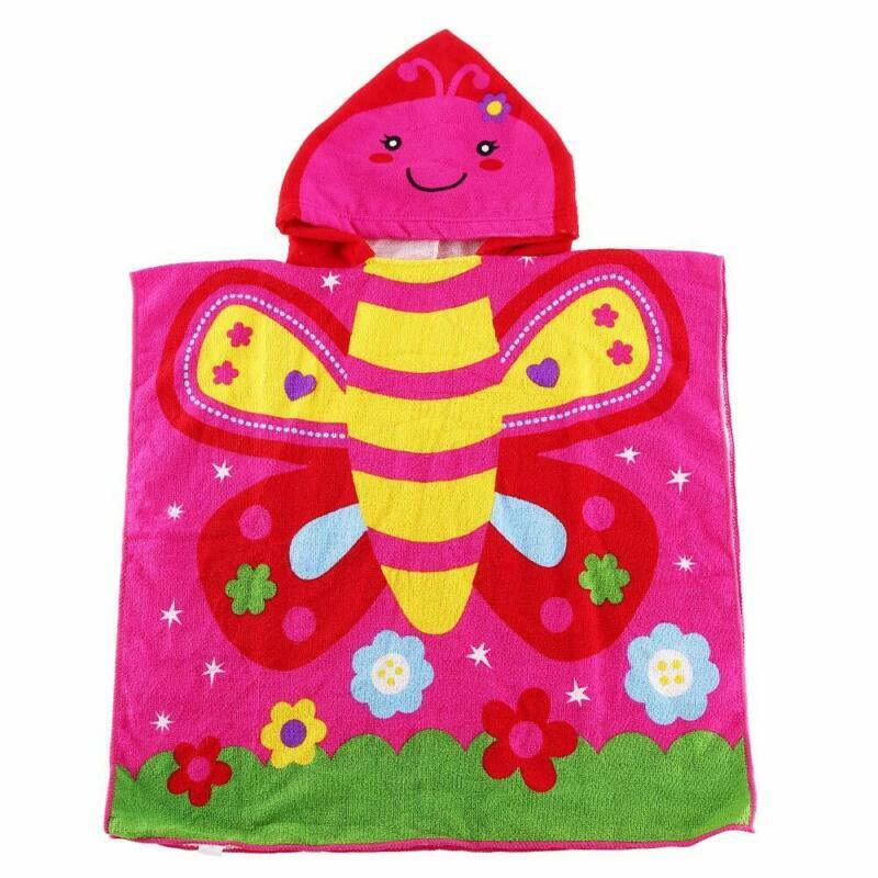 For Age 2-7 Years - Swim Pool Coverup Poncho Cape M