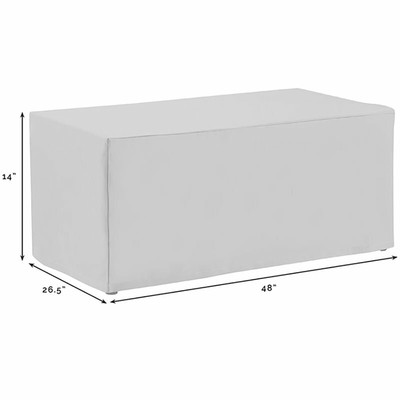Crosley Outdoor Patio Coffee Table Cover in Cream